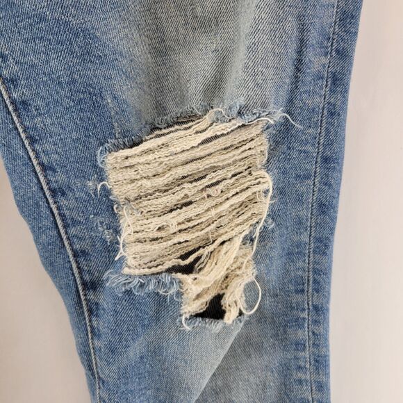 Madewell Jeans Womens 27 Perfect Vintage High Rise Crop Distressed Straight Leg - Picture 4 of 12